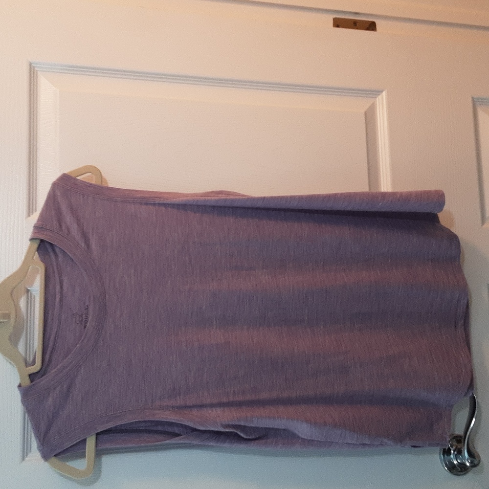Woolx Light Purple Merino Crew Neck T-Shirt